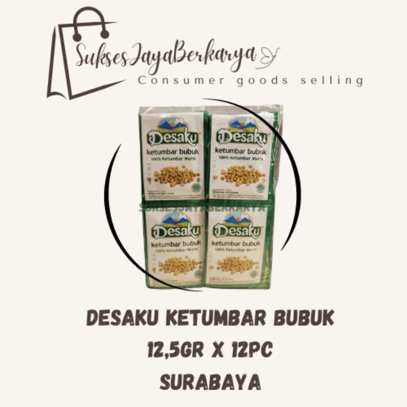 

Desaku Ketumbar bubuk (12,5gr x 12pc)/ Desaku ketumbar bubuk murah Surabaya