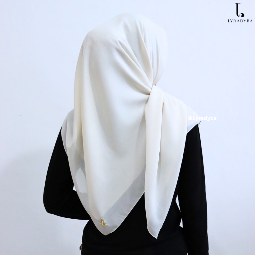 Lyradyba Segiempat Voal Lyra 01 Polos jilbab Square Polos Premium