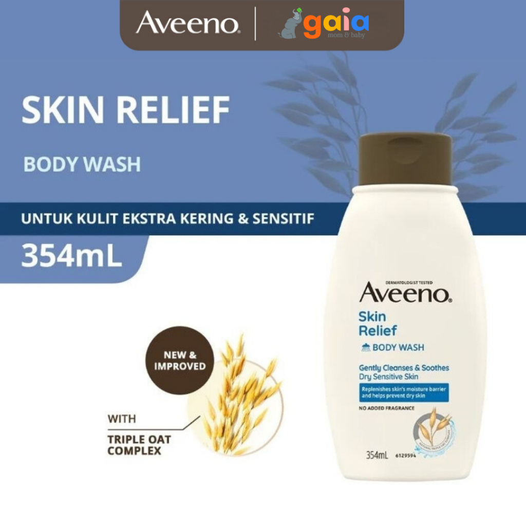 Aveeno Skin Relief Body Wash FF 354ML | Sabun Mandi