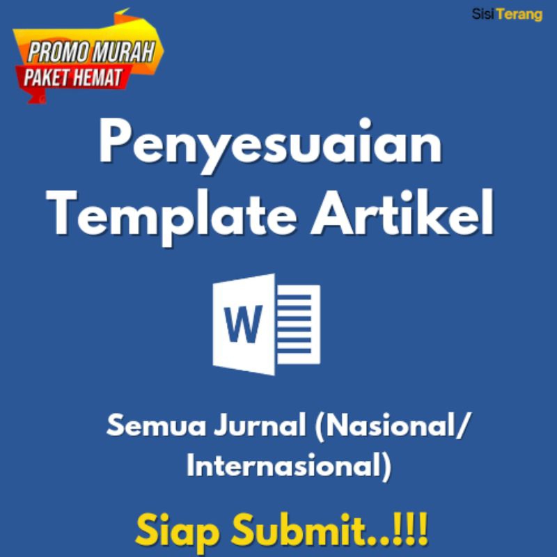 Jasa Penyesuaian Template Jurnal /Semua Jurnal Nasional Internasional