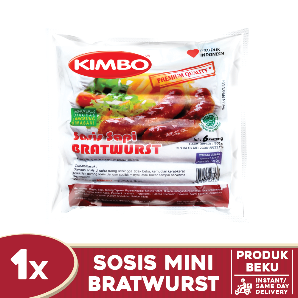 

KIMBO Bratwurst Jumbo 500gr
