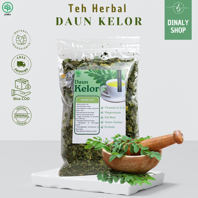 

TEH DAUN KELOR 40 GR | TEH HERBAL | MORINGA LEAVES | DAUN KELOR KERING | MINUMAN KESEHATAN