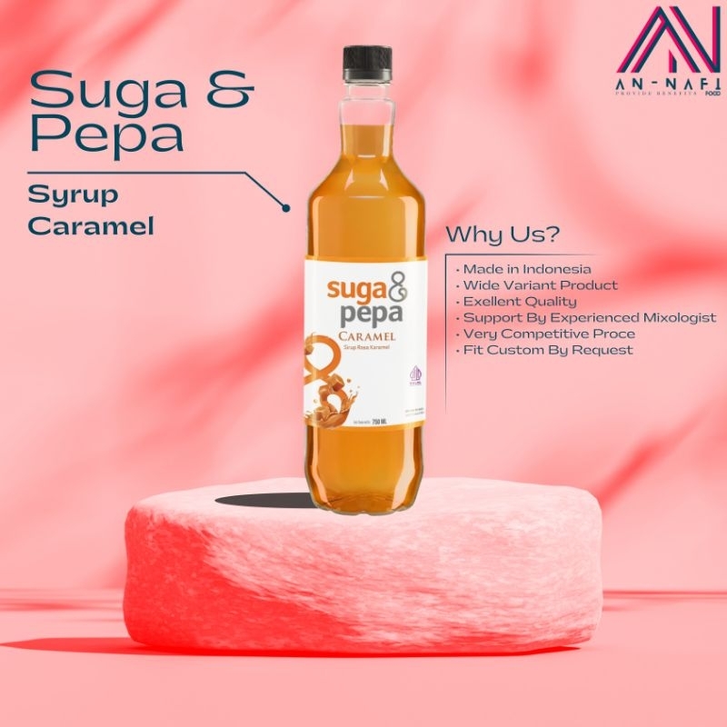 

Syrup / Sirup rasa Karamel / Caramel merk Suga & Pepa cocok untuk usaha minuman dgn kualitas premium