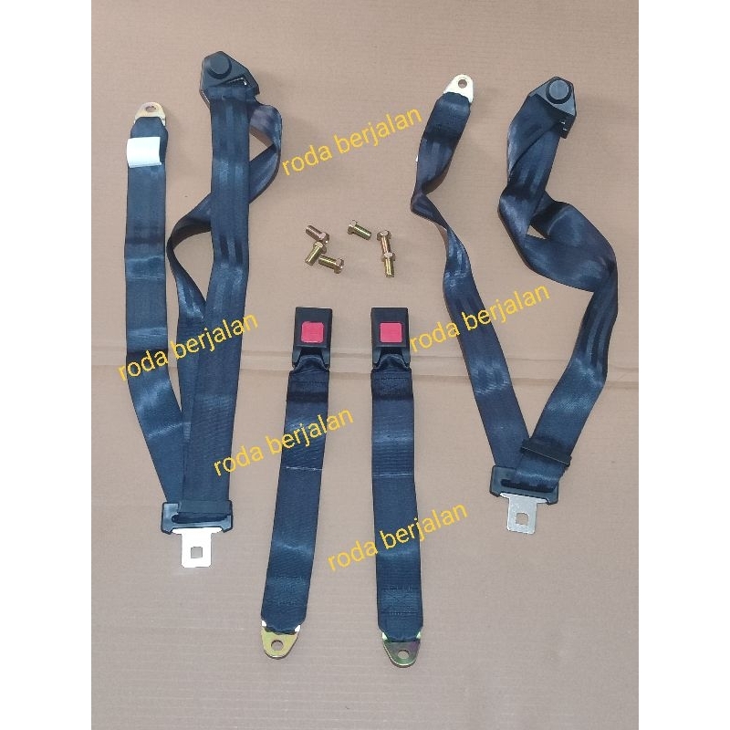 sabuk pengaman mobil safety belt mobil kijang carry futura katana zebra sepasang sabuk