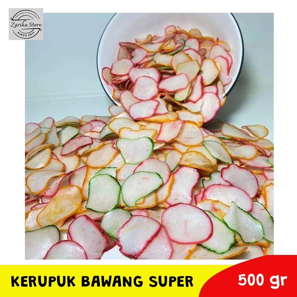 

Kerupuk Bawang Super 500 gram Mentah