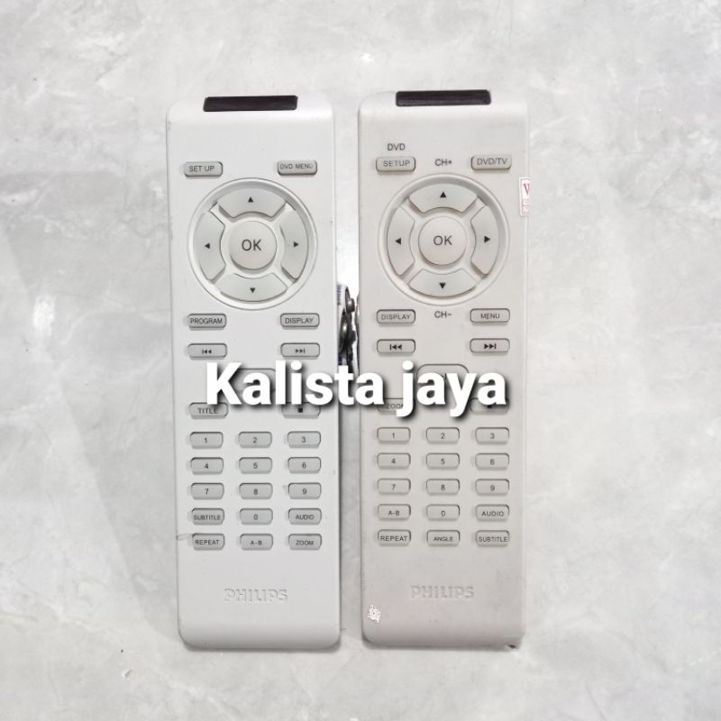REMOTE REMOT DVD PORTABLE PHILIPS PUTIH ORIGINAL