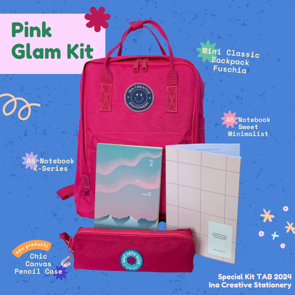 

Ina Creative Back to School Starter Pack | Bag | Tas Sekolah | Ransel Sekolah | Tas Punggung | School Backpack | Backpack | Notebook | Buku Tulis | Alat Tulis | Stationery