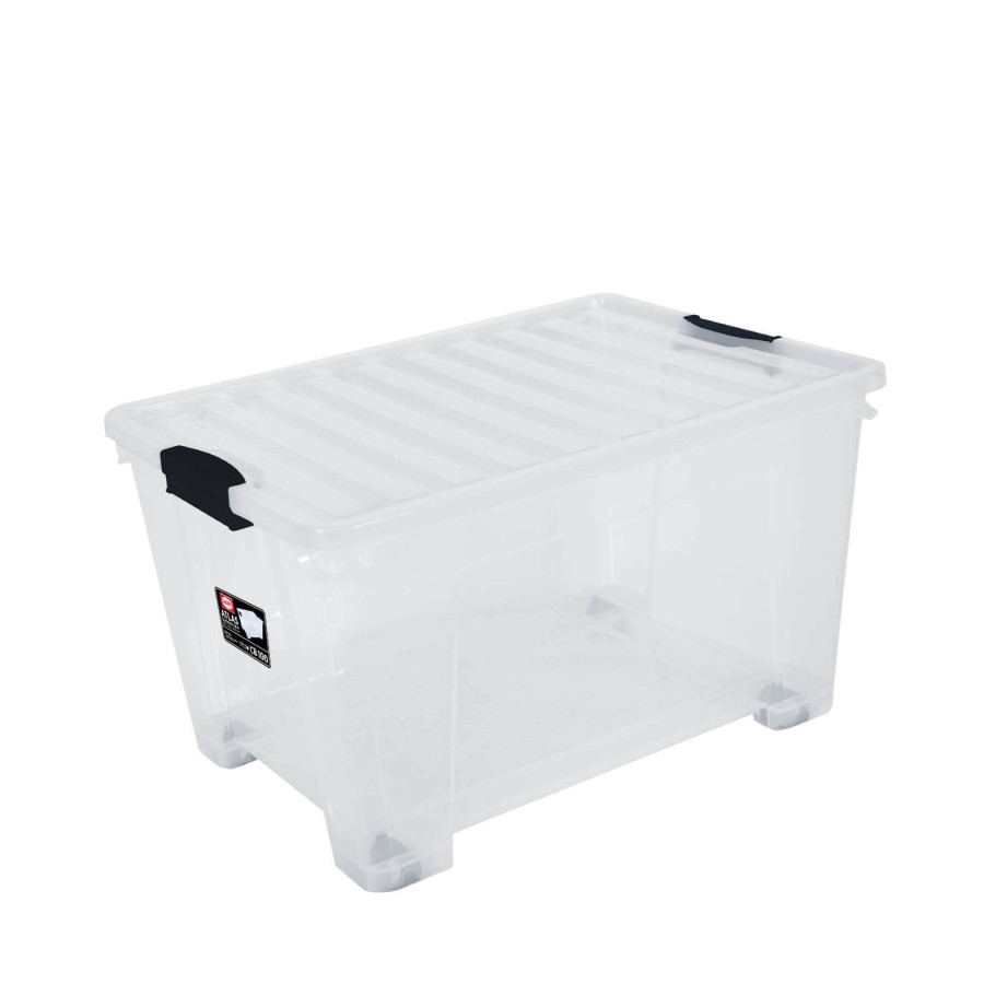 Container Box Shinpo Dengan Roda 47 liter - 100 Liter Transparan