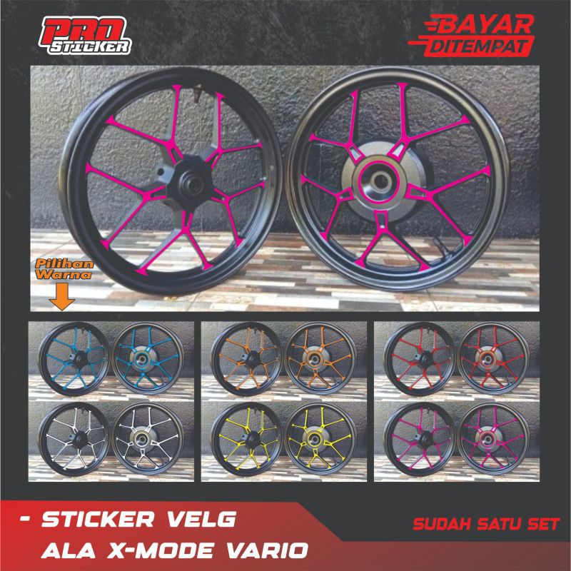 Sticker Velg VARIO 2020 ala X-MODE Sticker Cutting Vario X-MODE Virall
