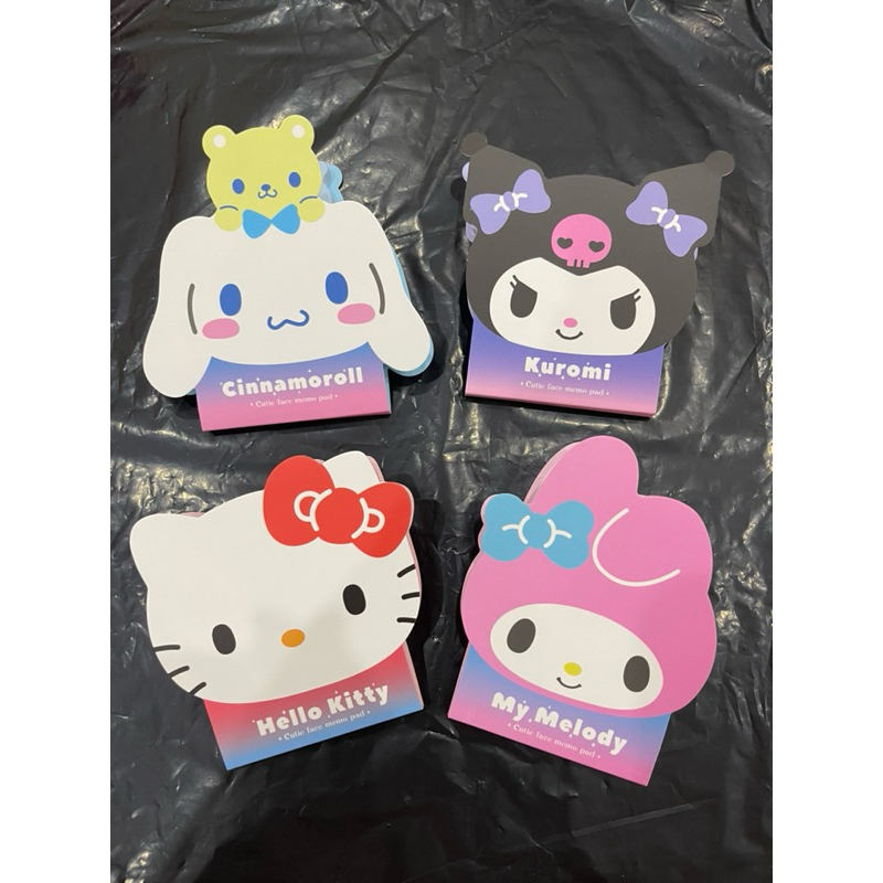 

KUMA STORE Memo sanrio bentuk kepala karakter/ Melody Kuromi Hellokitty Cinamoroll Pochacho
