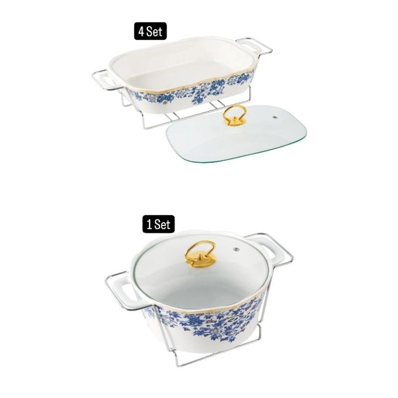 Prasmanan set Vicenza Tutup Kaca Ayana