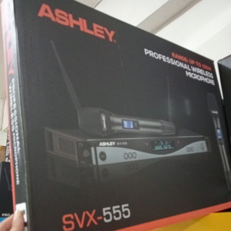Mic wireless ASHLEY SVX 555 Original mic Ashley garansi 1 tahun