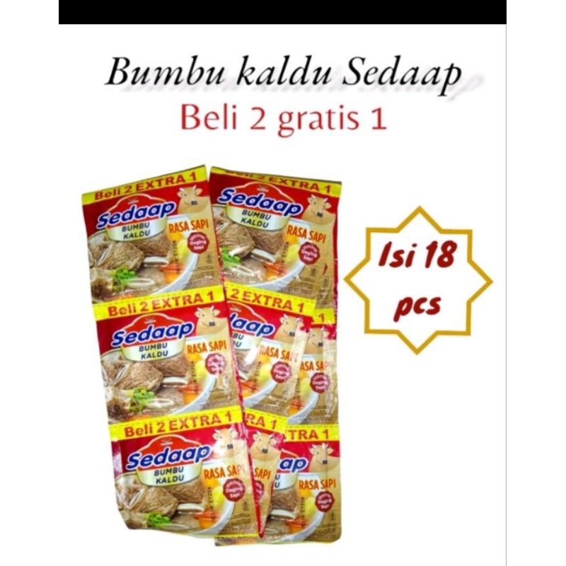 

Penyedap Rasa Merk Sedap 9gr per kemasan isi 18pcs