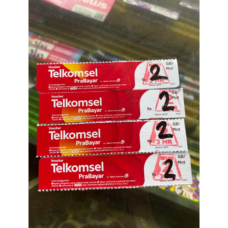 vocher data telkomsel 2gb 3hari paket data