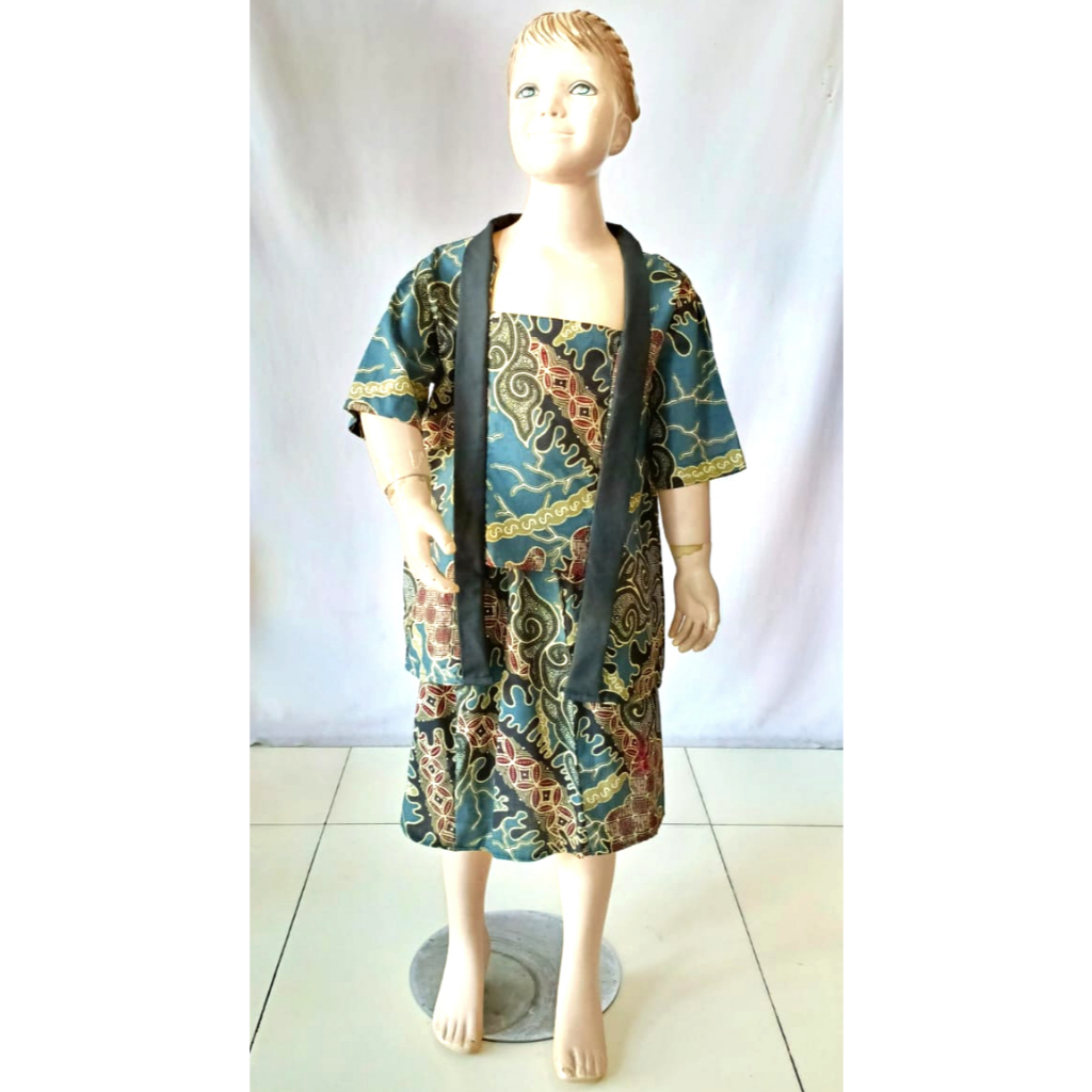 Setelan Kutubaru Anak Batik Della Katun Adem
