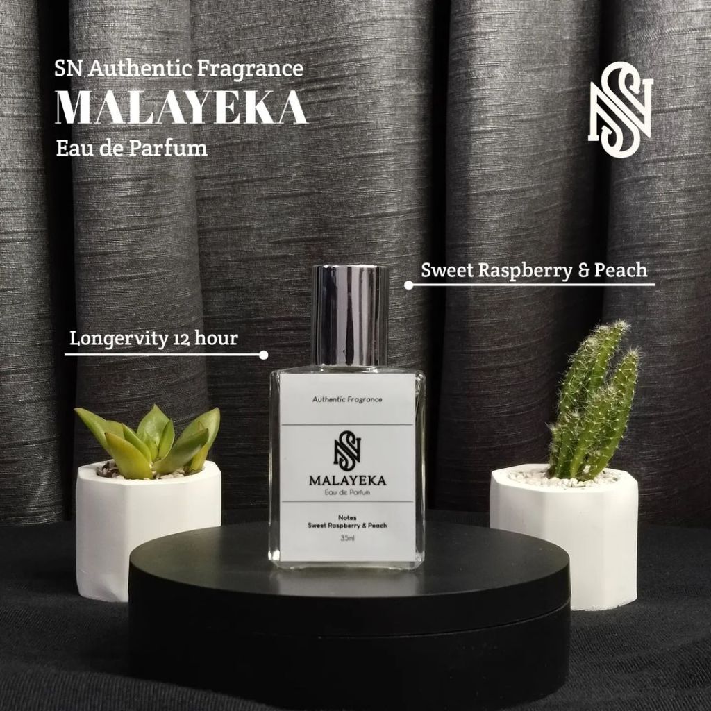 SN Parfum 250ml Malayeka - Authentic Fragrance, Aroma Mewah & Elegan,  Manis & Segar, Non Alkohol