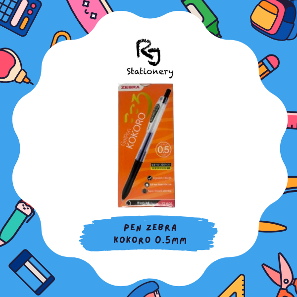 

PEN ZEBRA KOKORO Gel 0.5mm (Lusin)