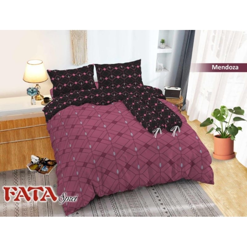 FATA Bed Cover Set Motif Mendoza Ukuran King 180x200 / 160x200