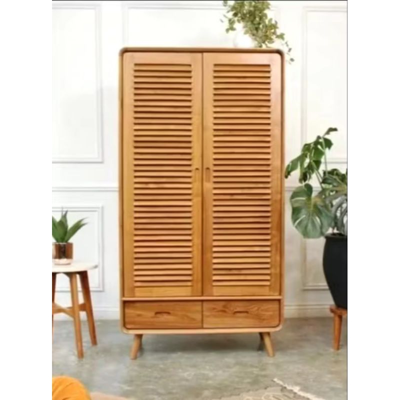 Almari Retro Krepyak Kayu Jati
