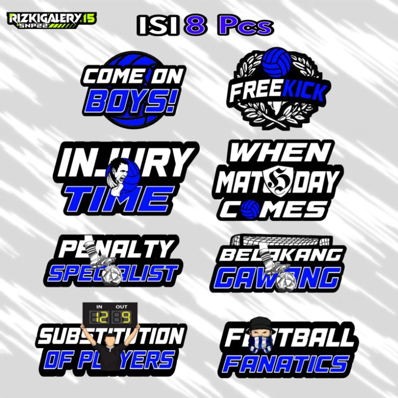 

Stiker sepakbola / stiker suporter bola / stiker casuals football fanatics ultras holigans