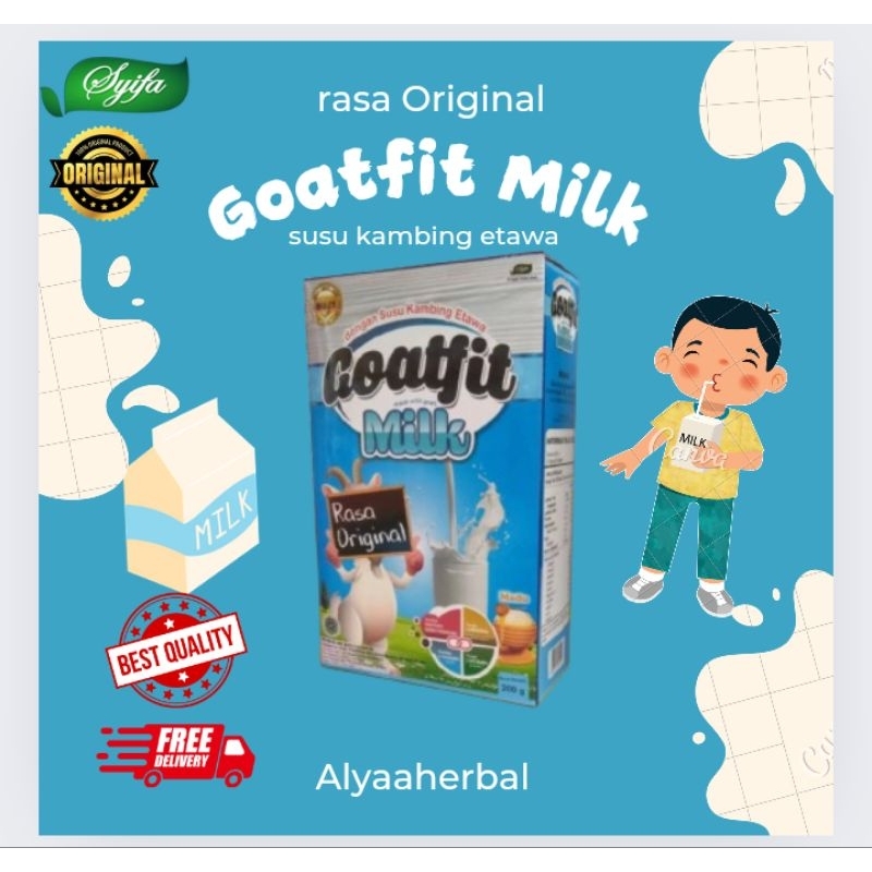 

Susu Kambing Etawa Goatfit Milk Rasa Original 200gr