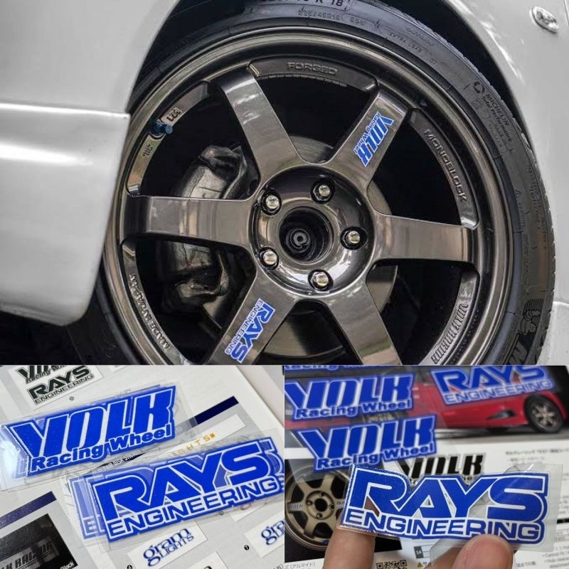 TE37 volk rays sticker original copy design