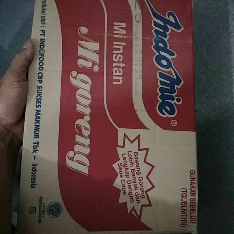 

Indomie goreng 80gr kemasan 1 dus
