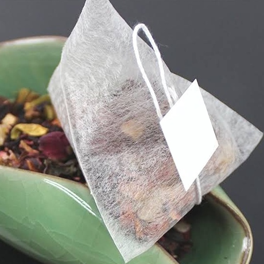 

SPECIAL PROMO Biodegradable corn fiber Pyramid Tea Bag kantong teh serat jagung ramah lingkungan 5 pcs