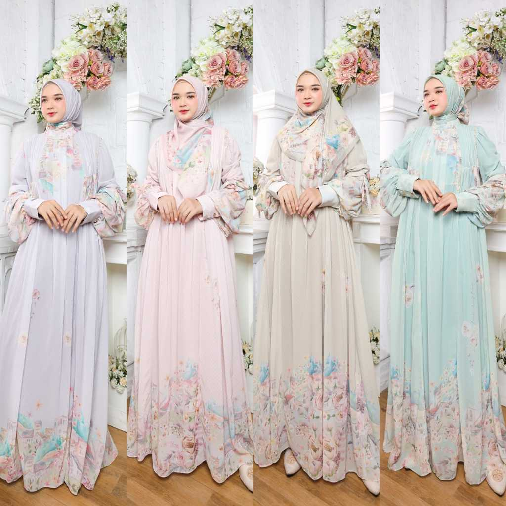 AYUNA SERIES BY Baraya syar'i GAMIS SET TERBARU GAMIS MEWAH GAMIS SYARI PREMIUM