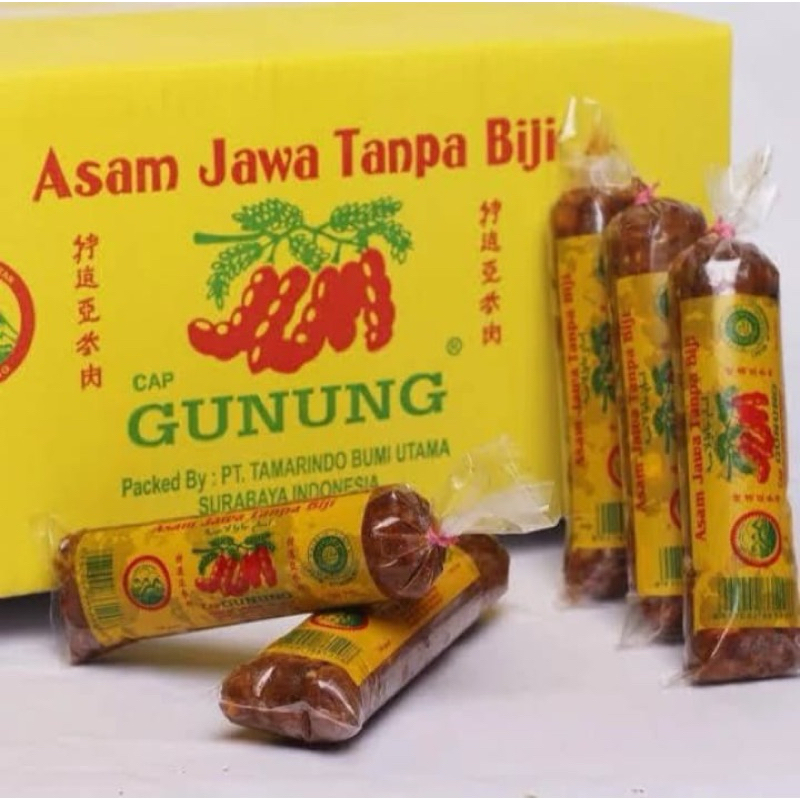 

Asam Jawa Tanpa Biji Cap Gunung 120gr