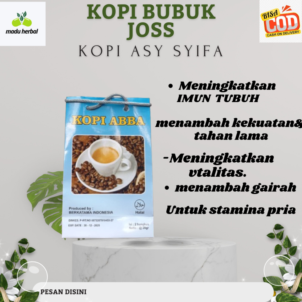

Kopi Herbal Abba Kopi Alami Kopi Bubuk Kopi