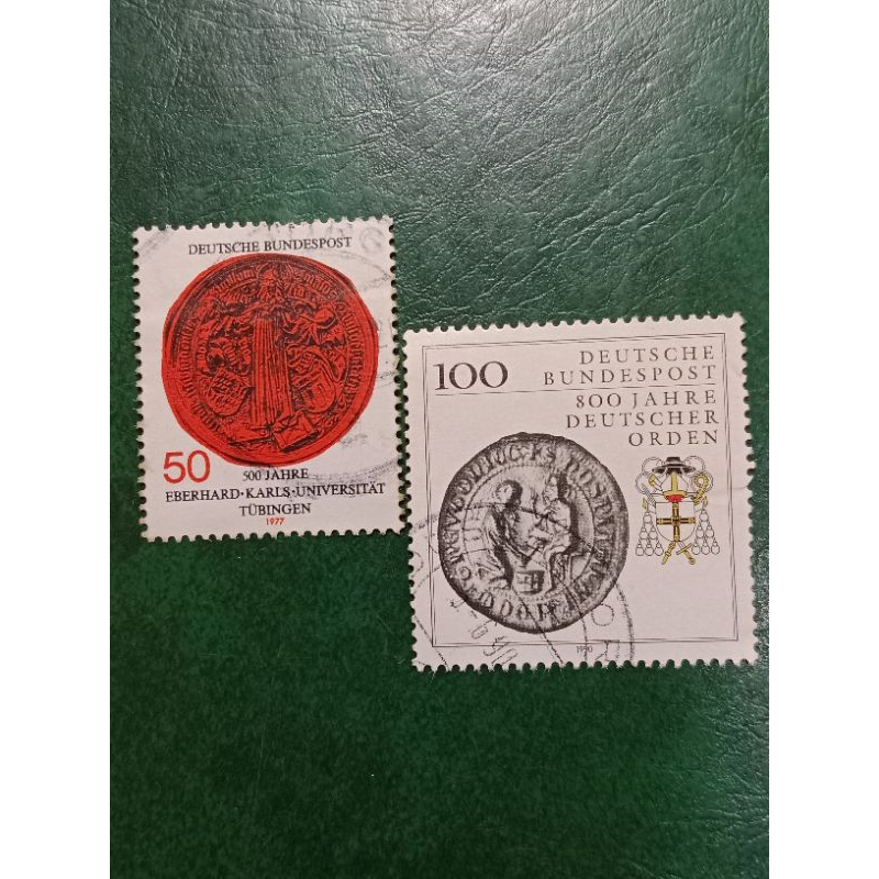 

Prangko Jerman 2 Pcs Tahun 1977/1990 USED