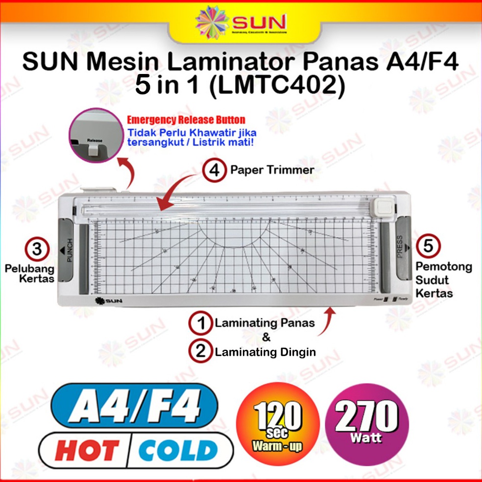 

KODE V47L Mesin Laminating SUN A4 F4 24 mm Laminating Panas Laminasi Dingin untuk KTP Ijasah KK Sertifikat Akte Dokumen