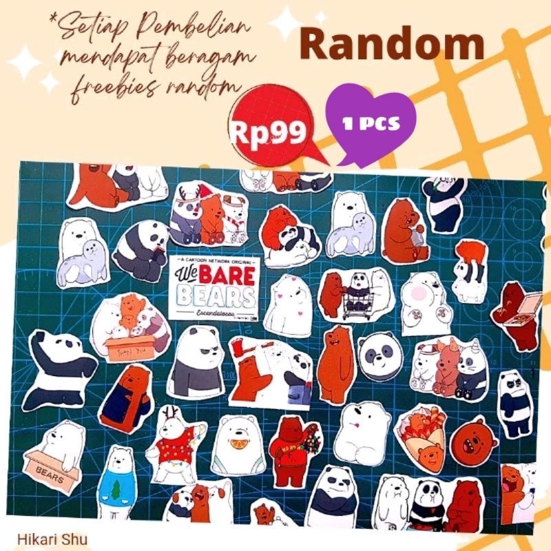 

Harga Satuan Sticker Aesthetic We Bare Bears Random Harga Satuan murah Sticker tumblr, sticker laptop, sticker diary, Sticker HP atau freebies toko kalian