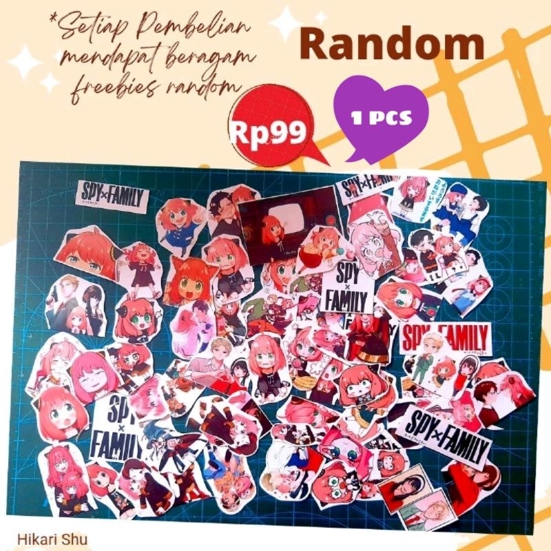 

Harga Satuan Sticker Aesthetic SPY X Family Random Harga Satuan murah Sticker tumblr, sticker laptop, sticker diary, Sticker HP atau freebies toko kalian