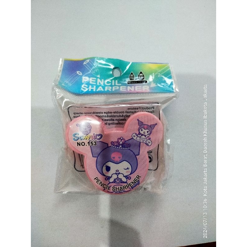 

SERUTAN PENSIL SANRIO ( CINNAMOROLL biru, KUROMI pink, MELODY hijau)