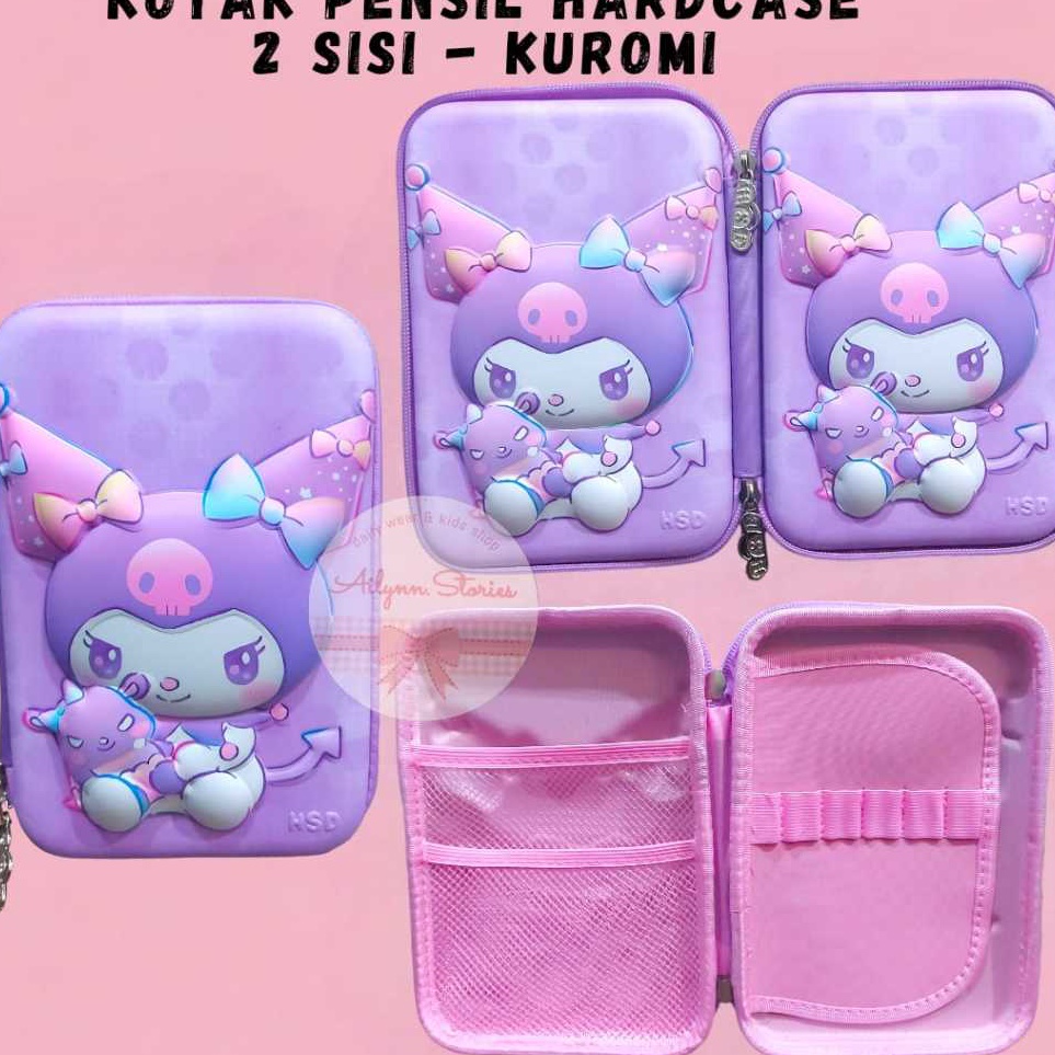

KODE S95V AS Kotak tempat pensil hardcase Anakanak Timbul 2D3D bahan Import
