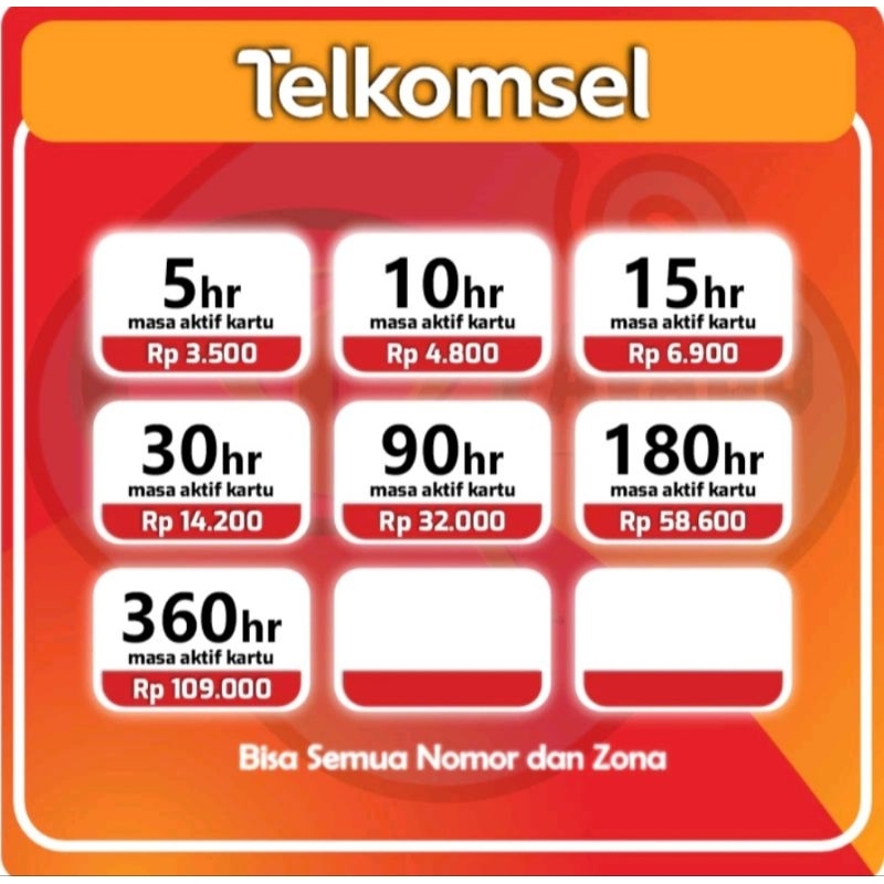 paket kouta/voucher telkomsel 1gb 2gb 3 gb 10gb 5gb 12gb murah