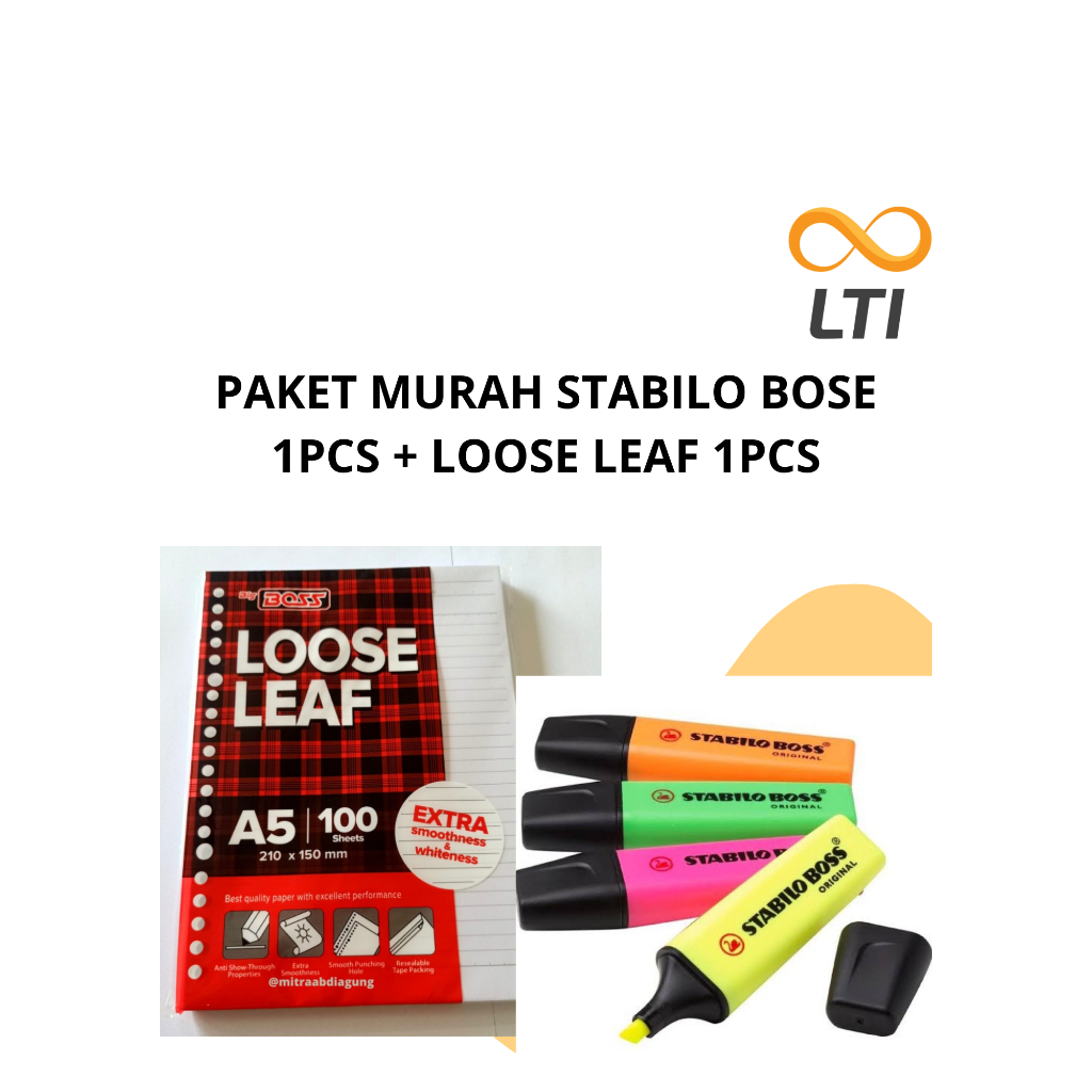 

PAKET MURAH STABILO BOSS 1PCS + LOOSE LEAF 1PCS