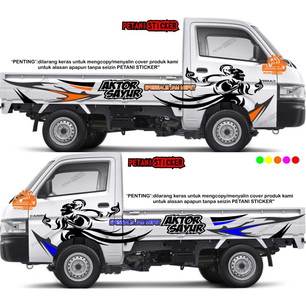 Sticker cutting sticker mobil pick up full.carry SS GRANDMAX L300 ready stock PETANI STICKER