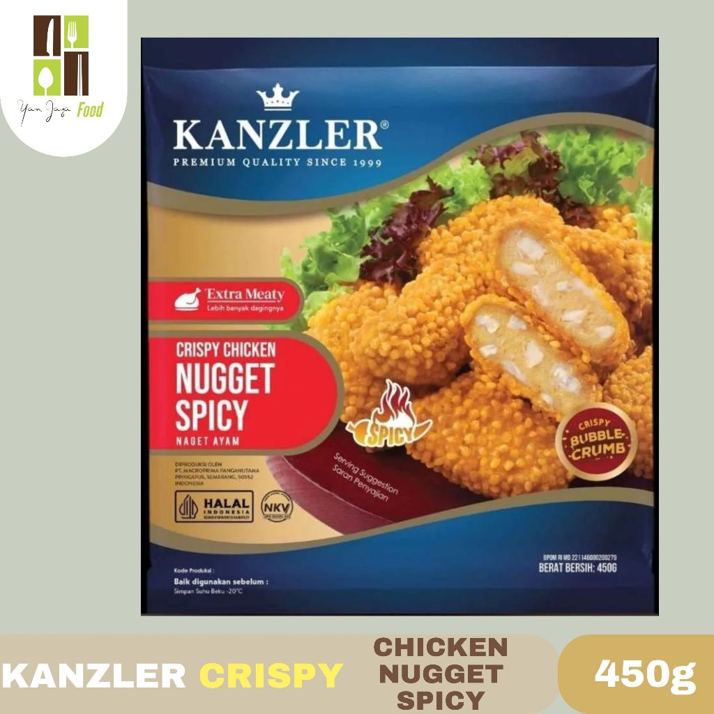 

Kanzler Spicy Crispy Chicken Nugget / Naget Ayam Pedas 450gr