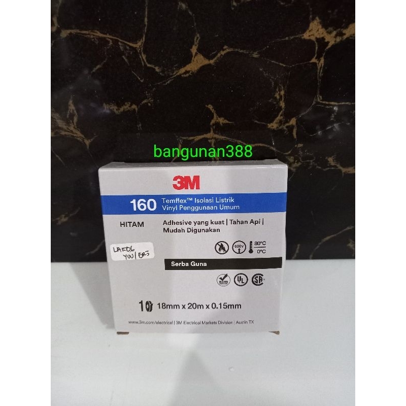 ISOLASI LISTRIK 3M 150/LAKBAN KABEL/LAKBAN LISTRIK