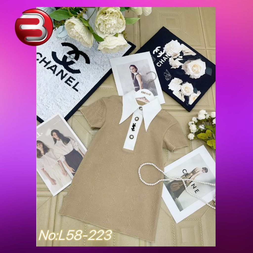 BARAKOO-DRESS KING KID ANAK PEREMPUAN IMPORT PREMIUM L-58223