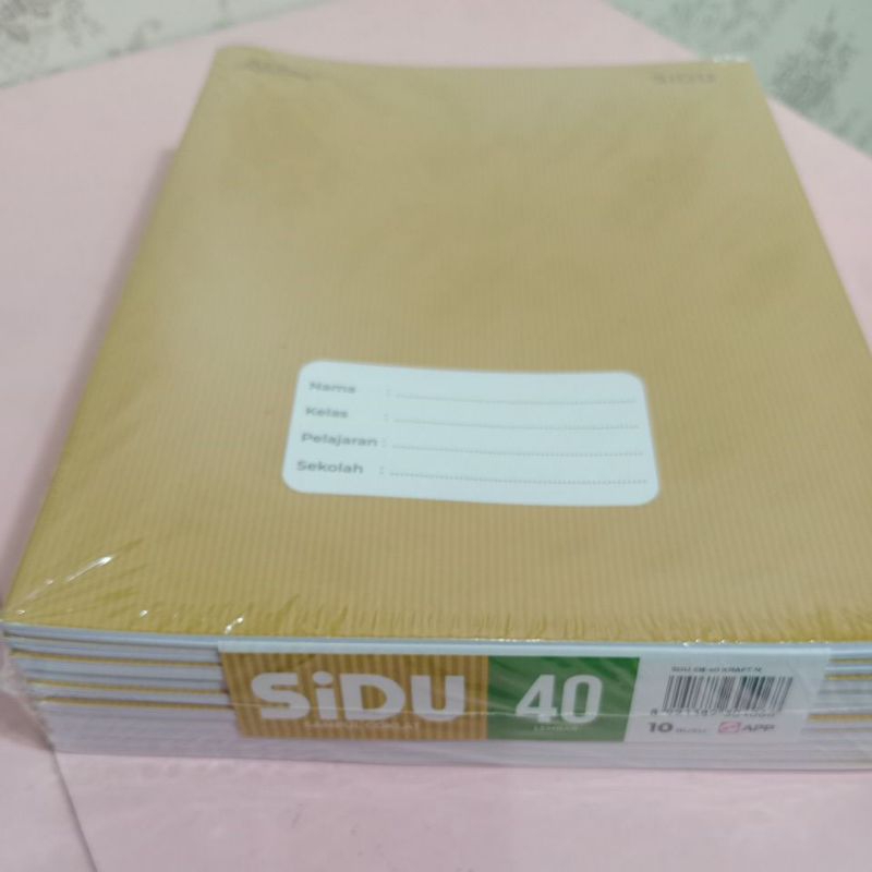 

1 pak (10 buku) Buku Tulis Sidu Kraft Coklat 40 Lembar