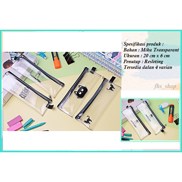 

Tempat Pensil Transparant Tempat Pensil Aesthetic Kotak Pensil Aesthetic Cute Cat Pencil Case