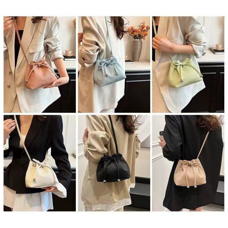 tas cantik wanita model serut