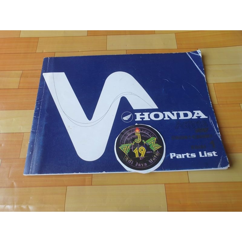 Buku Part Catalog Katalog Copian Honda Astrea 800