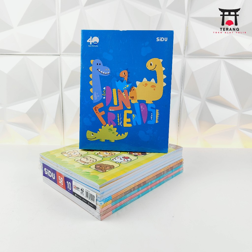 

1Pak Buku Tulis Sinar Dunia 58 Lembar SIDU isi 10 Buku