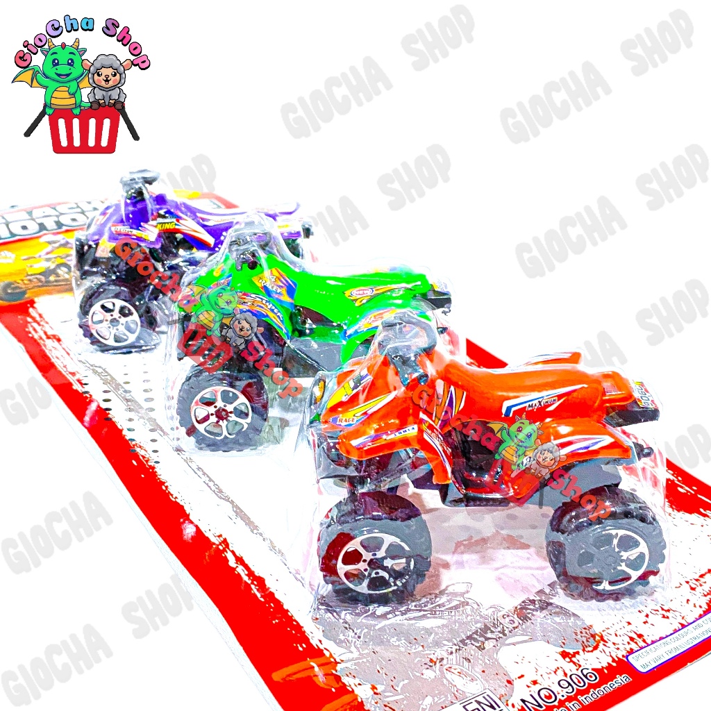 MAINAN ANAK [906] ATV BEACH MOTOR SET ISI 3PCS - MOTOR ATV PANTAI KECIL - BEACH MOTORCYCLE - MAINAN 