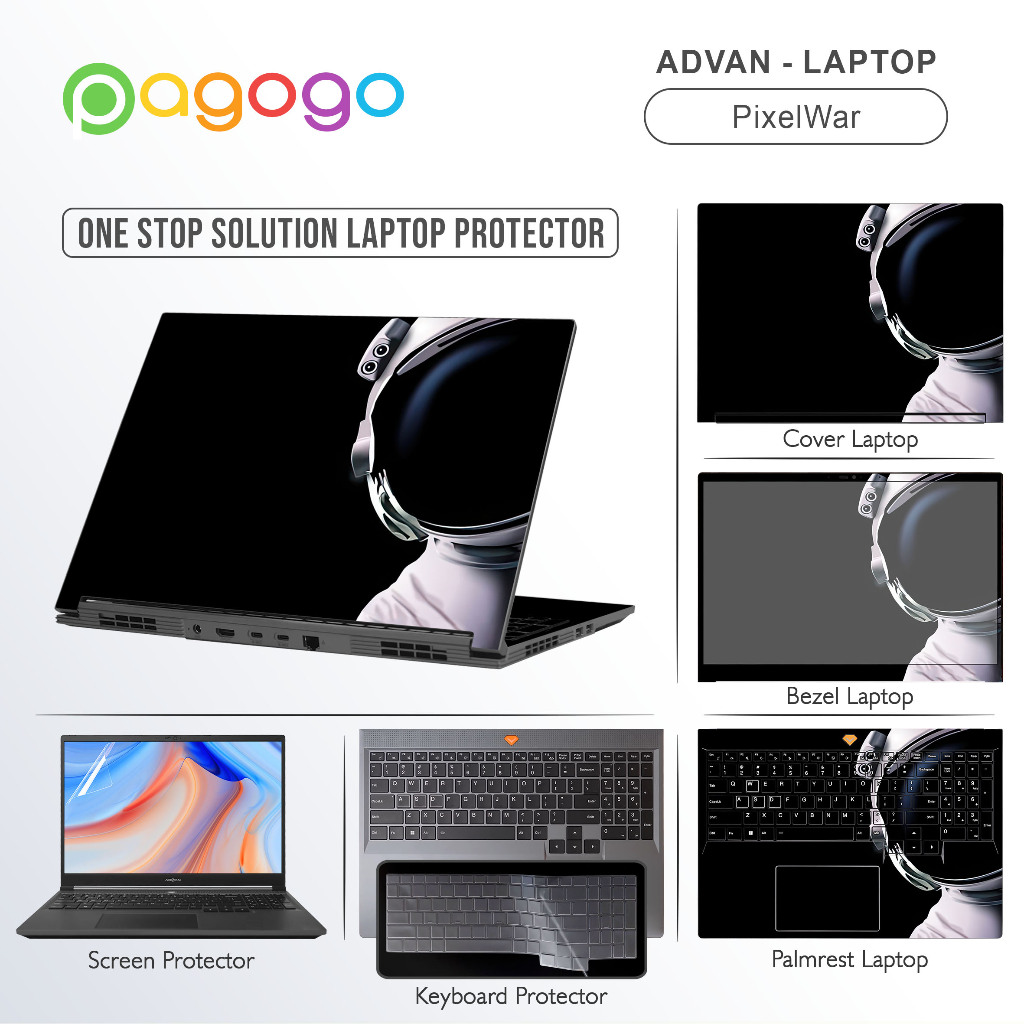 Screen Guard Skin Keyboard Protector Garskin Stiker Laptop Advan PixelWar Matte Clear Anti Bluelight